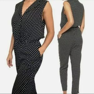 Popsugar for Kohl’s black and white dot jumpsuit
